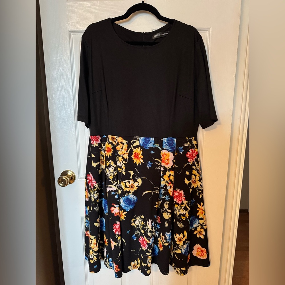 Black and floral dress